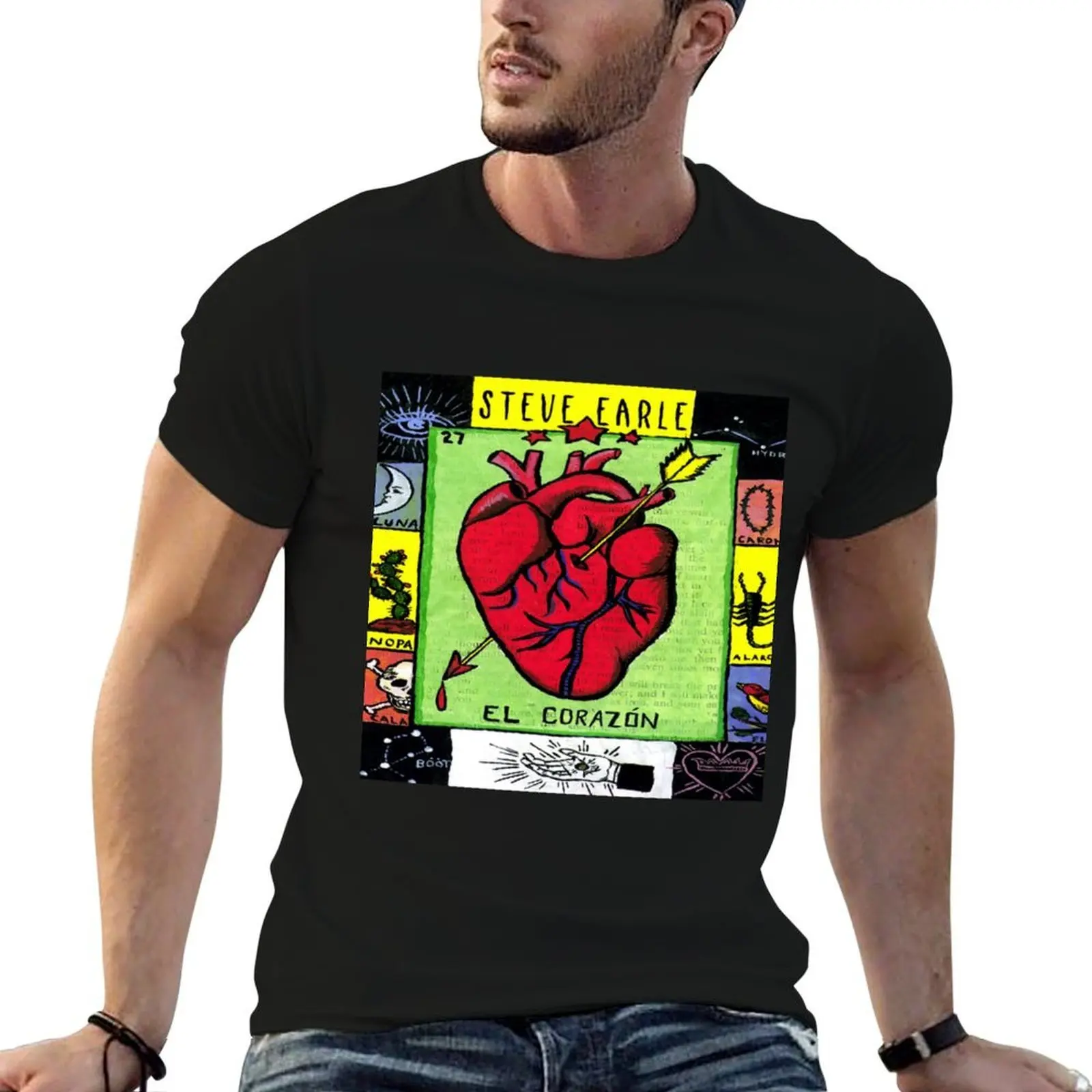 

El corazn T-Shirt men t shirt cotton 100% t shirt for man man t shirts high quality luxury brand T-shirt