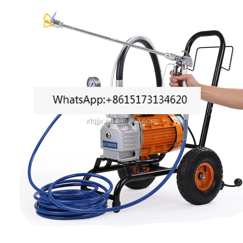 New high pressure airless paint and coating latex paint putty spraying machine