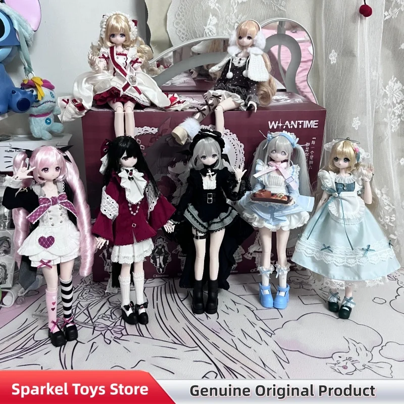 Genuine Saturday Girls Weekly Bjd Blind Box Doll 1/6 Movable Action Figure Desktop Ornament Collectible Display Decor Toy Gift