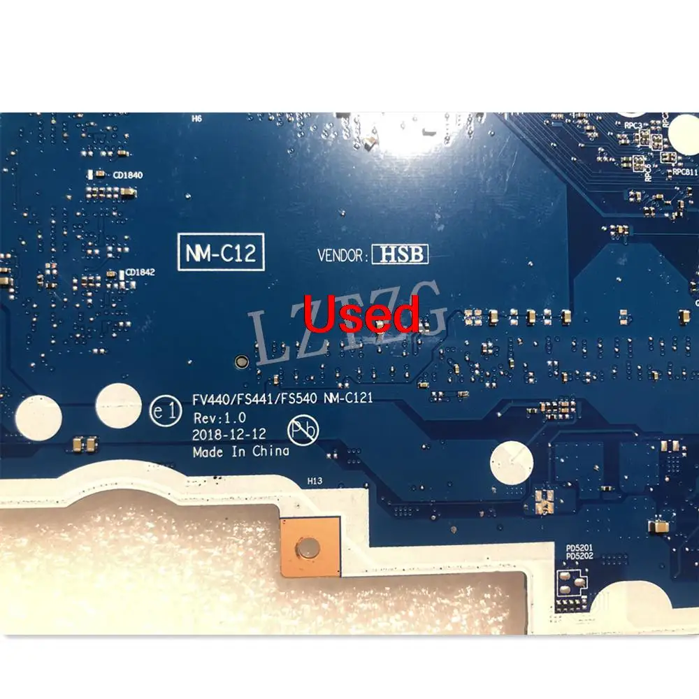 Usado Para Lenovo Ideapad S145-15IWL/V15-IWL Laptop Motherboard mainboard Com CPU I5-8265U 4G UMA FRU 5B20S41721 5B20S41722