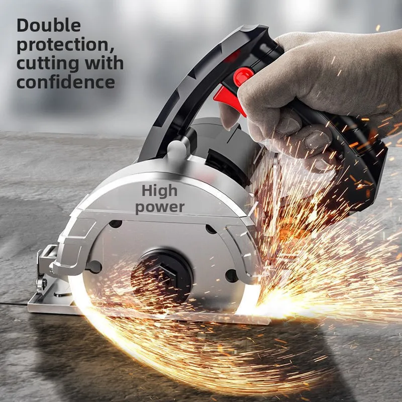 Professiona  Portable Marble/Tile Cutter Multi-Function Electric Stone Cutting Saw for Woodworking with Precision Grooving