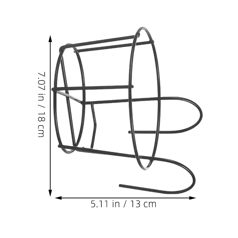 2Pcs Round Metal Hanging Rail Planters Balcony Plant Holder Outdoor Flower Pot Rack Railing Plant Holder Rail Planter Basket view 5