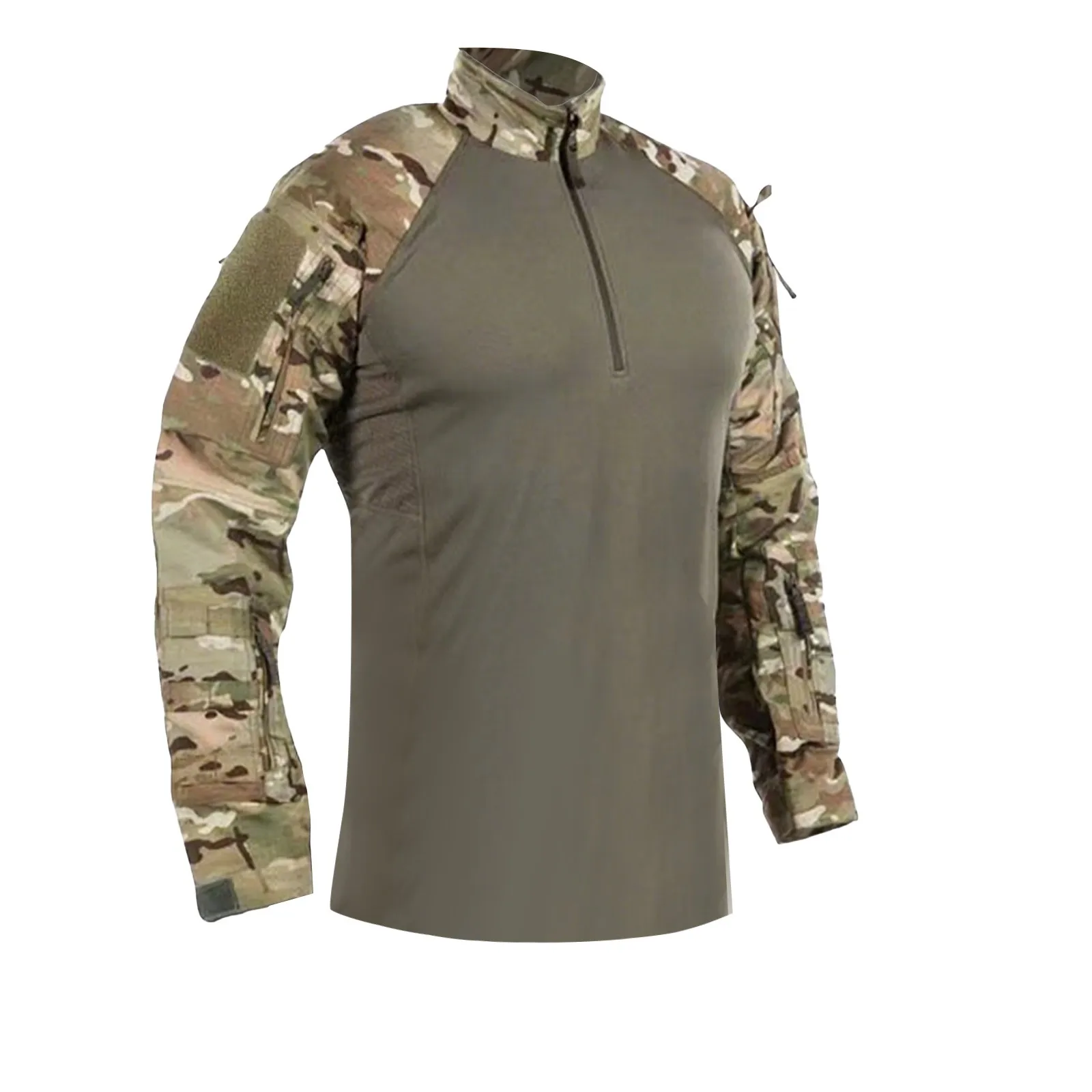 American-style camouflage tactical training uniform men's long-sleeved top outdoor CS mountaineering resistant combat uniform