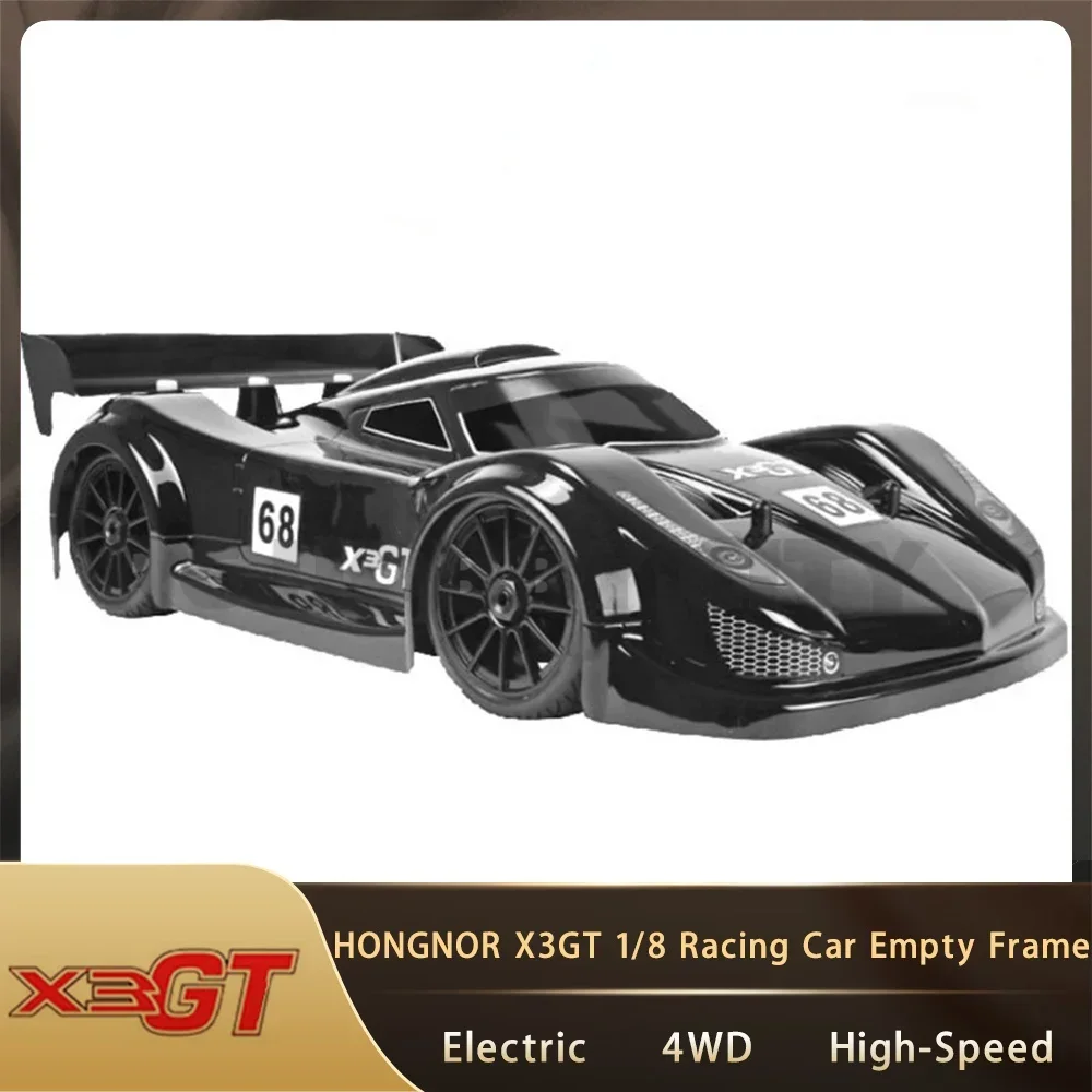 

HONGNOR X3GT 1/8 RC электрический пульт дистанционного управления 4WD высокоскоростной гоночный плоский гоночный автомобиль пустая рама