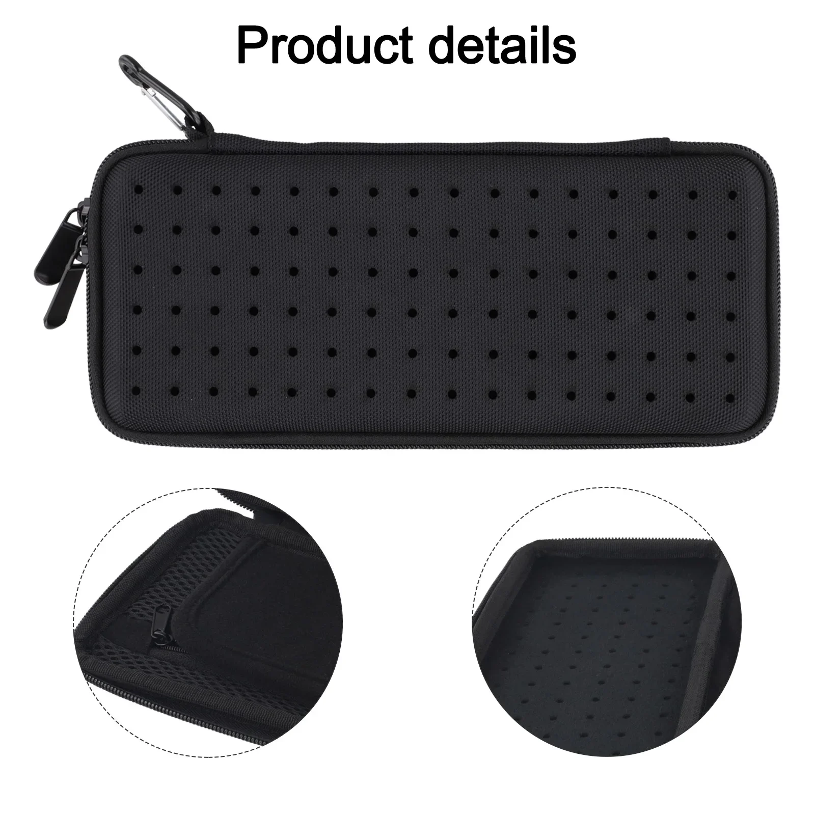 EVA Storage Box for Golf Accessories with Hard Shell Glove Holder Compartments for Golf Tees Ball Markers and Repair Tools