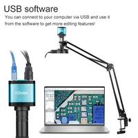 YIZHAN 48MP 4K Microscope à souder électronique FULL HD 1080P HDMI caméra logiciel USB 1-150x support d'objectif expédition depuis l'Europe 2
