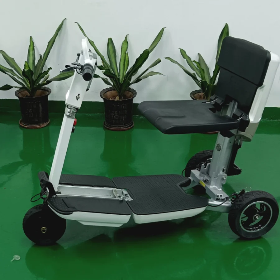

Folding Electric Scooter With Seat 3 Wheels For Elderly Adults 48V 350W Mini Electric Tricycle For Elder Removable Battery