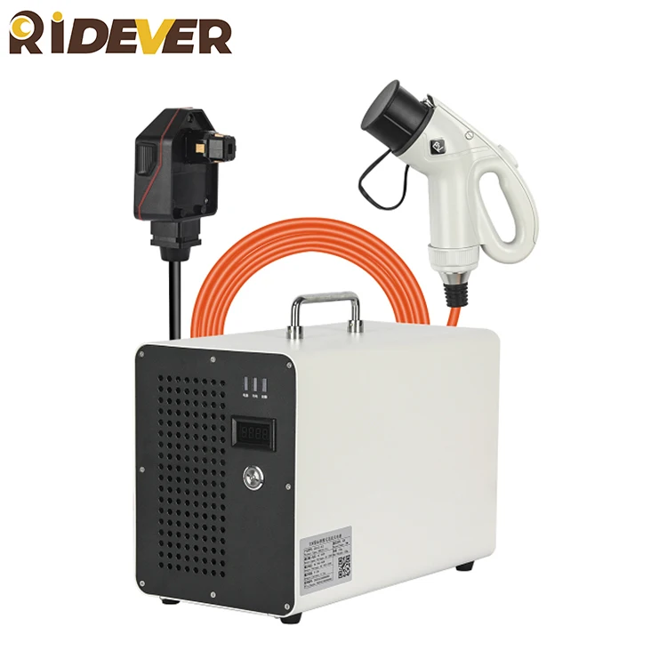 Ridever-cargador de CC Ev Ac 220V Dc 750V 7Kw 0-11Ah, conjunto de carga portátil Ev DC, Cargador rápido