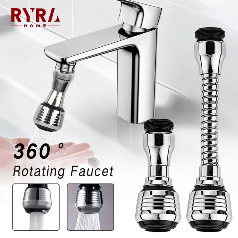 Kitchen Water Faucet Bubbler Water Saving High Pressure Filter Tap 360 Rotate Shower Head Filter Nozzle Bathroom Accessories