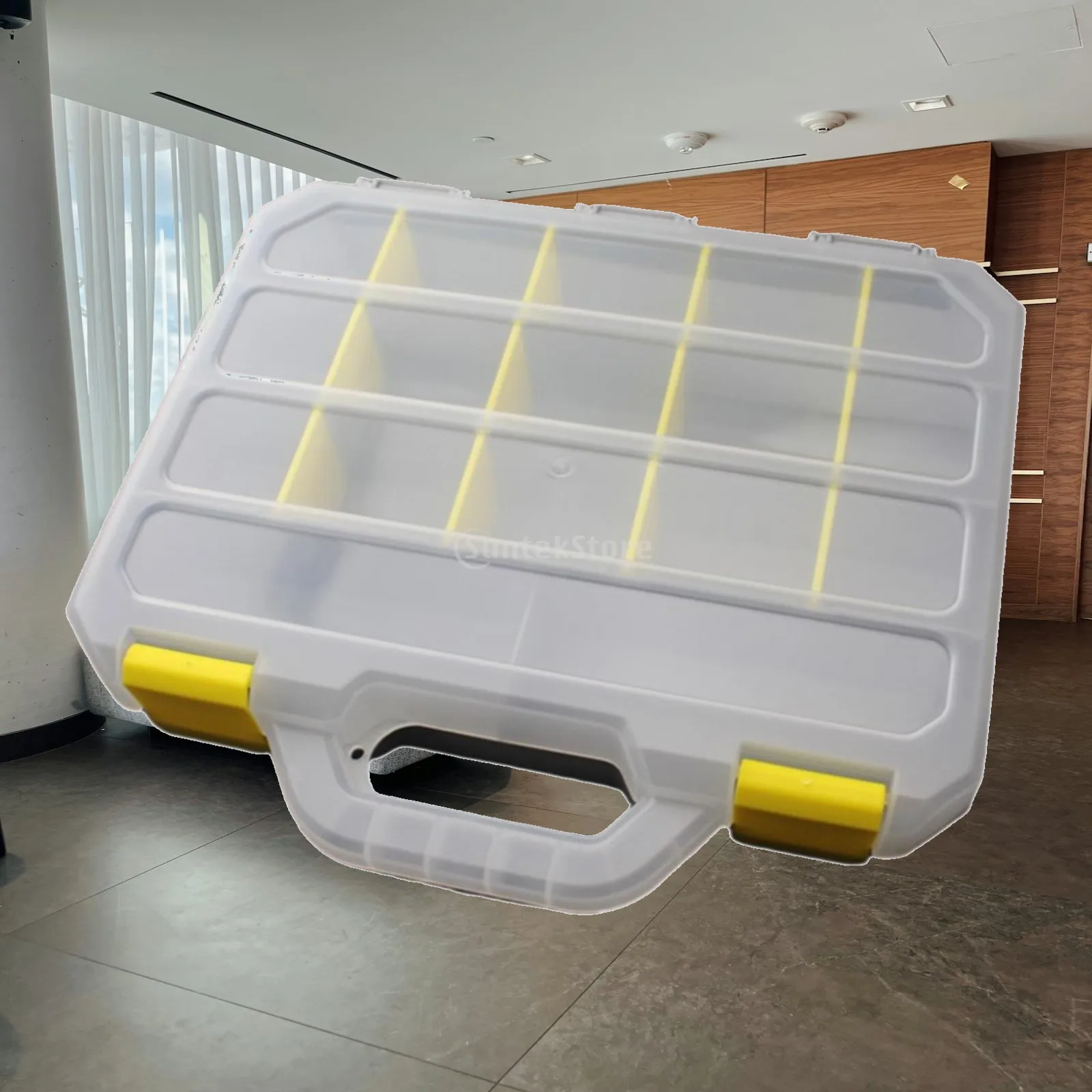 Impact Resistant Screw Organizer Box Removable Divider Parts Storage Case Lightweight Toolbox for Electronic Components