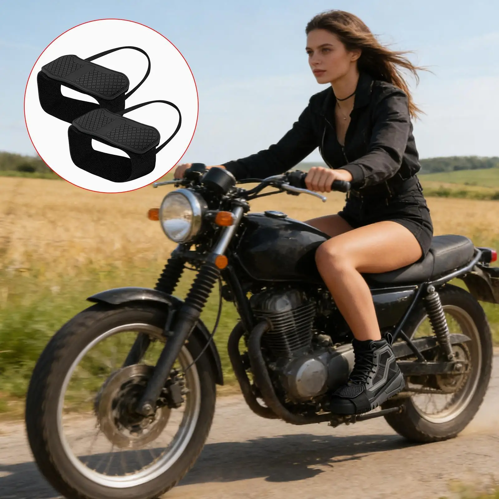 

Motorbike Shift Pad Soft Non-Slip Adjustable Universal Motorcycle Shifter Pad Boot Cover For Adults Lovers Families Friends