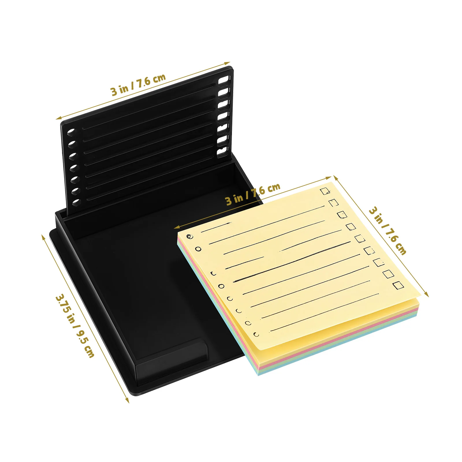 

Post-it Note Template Desktop Sticky Notepad Holder Creative Note Paper Dispenser Label With Stencil Notes Template Office Notes