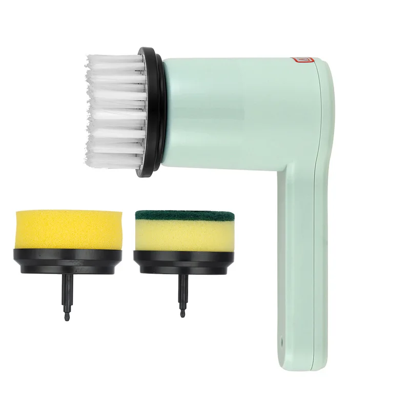 전동 스핀 스크러버 주방 & 욕실 청소기 자동 세척 브러쉬 3 in 1 브러쉬 헤드 주방 설거지 브러쉬 클리너