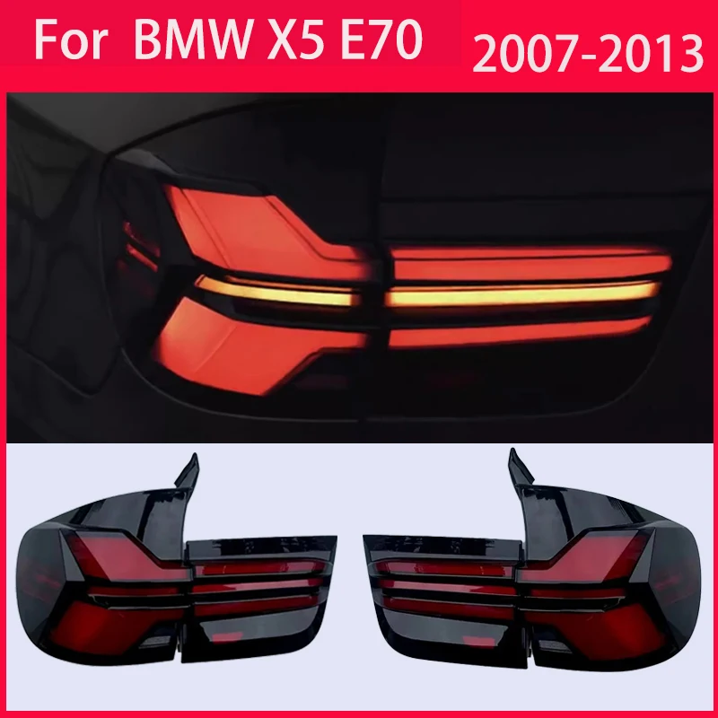 

For BMW X5 E70 Taillight Assemblies 2007-2013 LED Sequential Flowing Turning Signal Rear Tail Light Auto Lamp Accessories