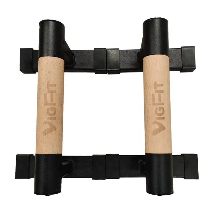 Wood Anti-slip  Push Up Bars Parallettes Bars Handstand Bars For Calisthenics Fitness Floor Workouts