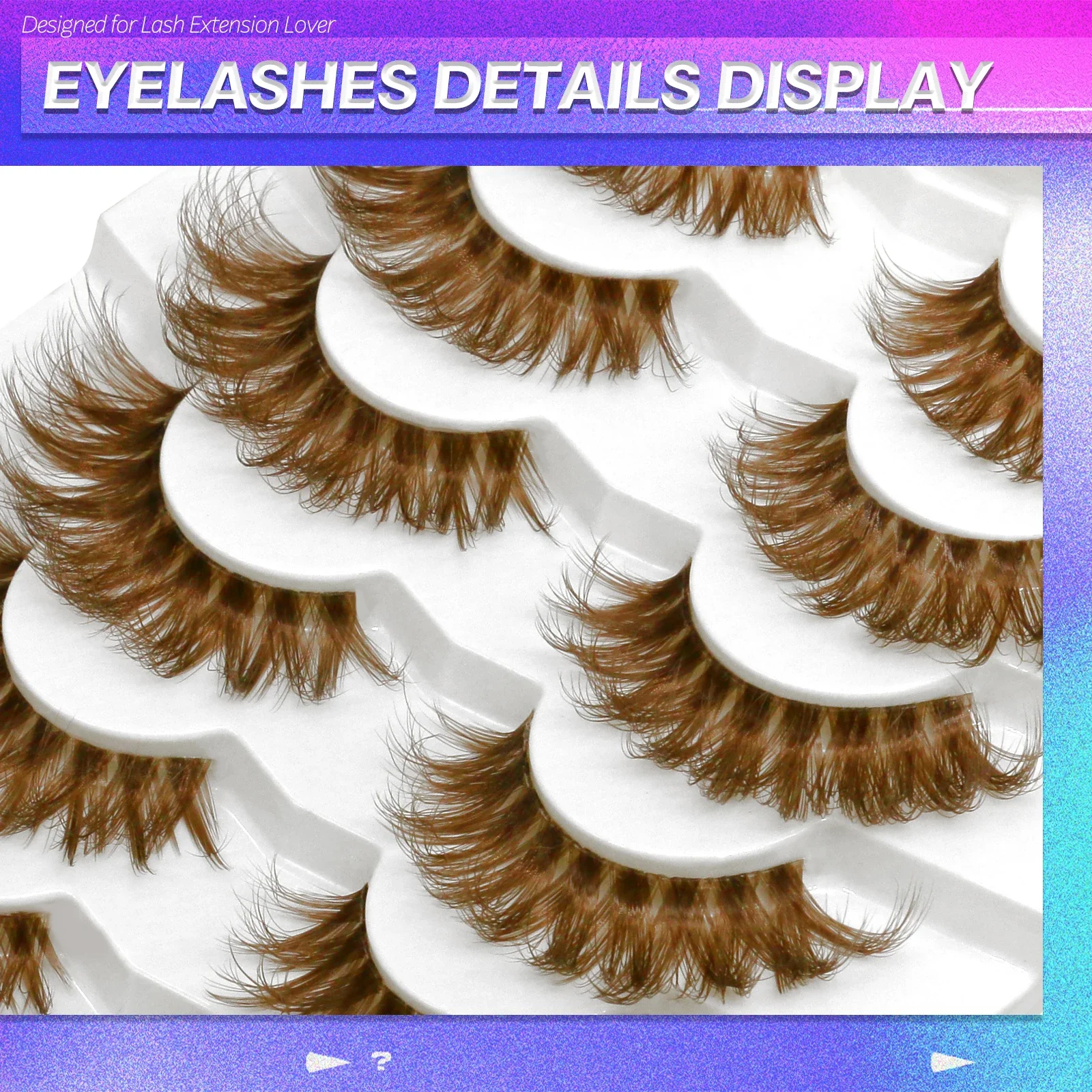 ヴェルトリネ ブラウン ラッシュ ウィスピー フラッフィー つけまつげ キャットアイ ラッシュ ブラウン アイラッシュ クリアバンド Dカール フェイクアイラッシュ メイクアップ