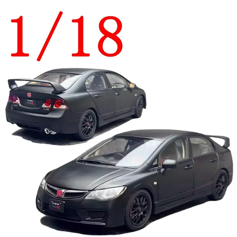 

OTHER Diecast 1/18 Scale Honda Alloy Model Cars Honda CIVIC FD2 TYPE-R Black Play Vehicles Toys for Boys Gift Original Box