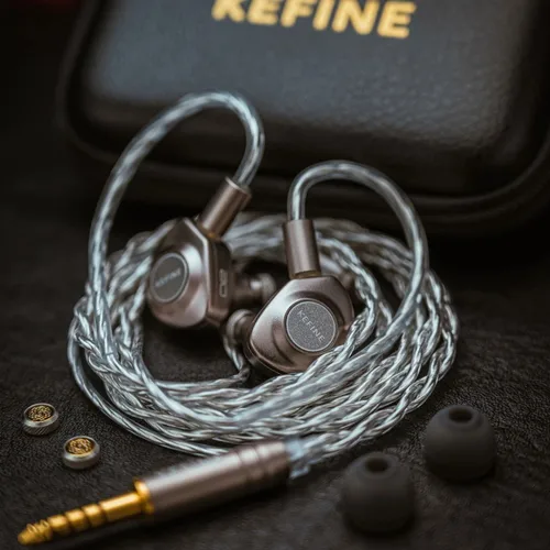 Imagen 2 del producto Kefine Delci AE 10 mm DLC + PU diafragma controlador dinámico IEMs Hi-Fi auricular intrauditivo con dos estilos de sintonización