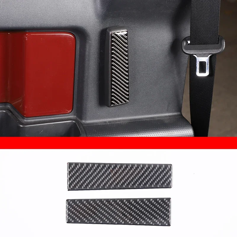 

For Toyota FJ Cruiser 2007-2021 Car Rear Door Inner Handle Panel Sticker Decorate Covers Refit Styling Soft Carbon Fiber