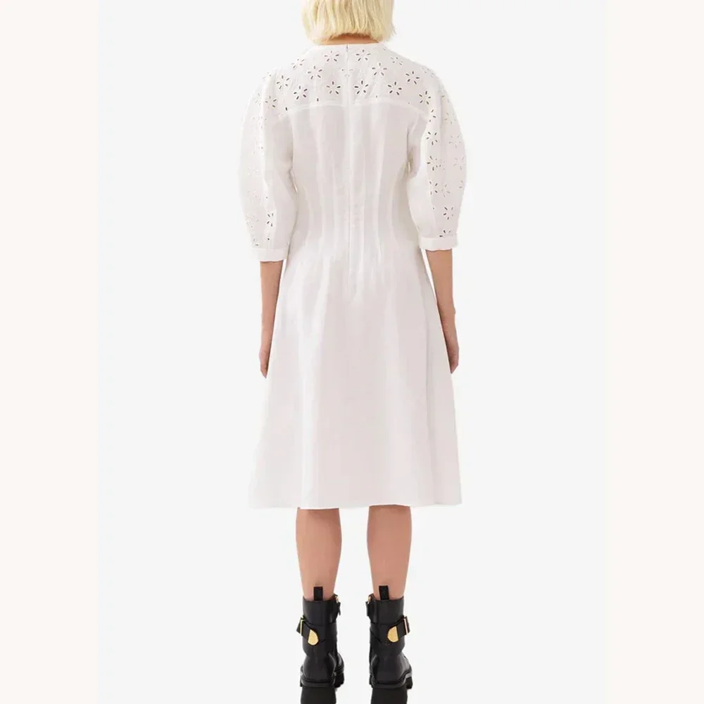 فستان ميدي أنيق مطرز على شكل حرف a فساتين سهرة مناسبة رسمية رائعة عالية الجودة للحفلات الراقصة للنساء حسب الطلب