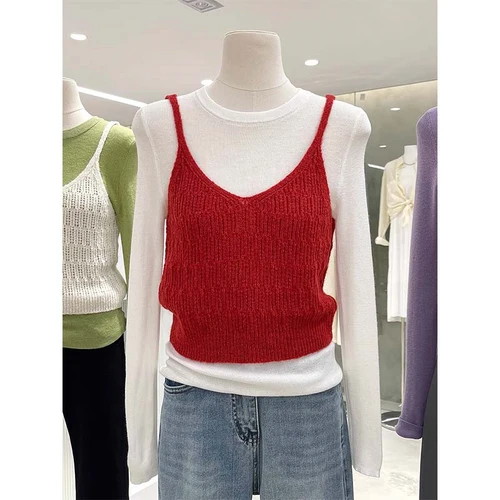 루즈핏 조끼 루즈핏 니트 레이어드 루즈핏 풀오버 높은 목 조끼 베스트 조끼 베스트 니트 루즈핏 조끼 베스트 