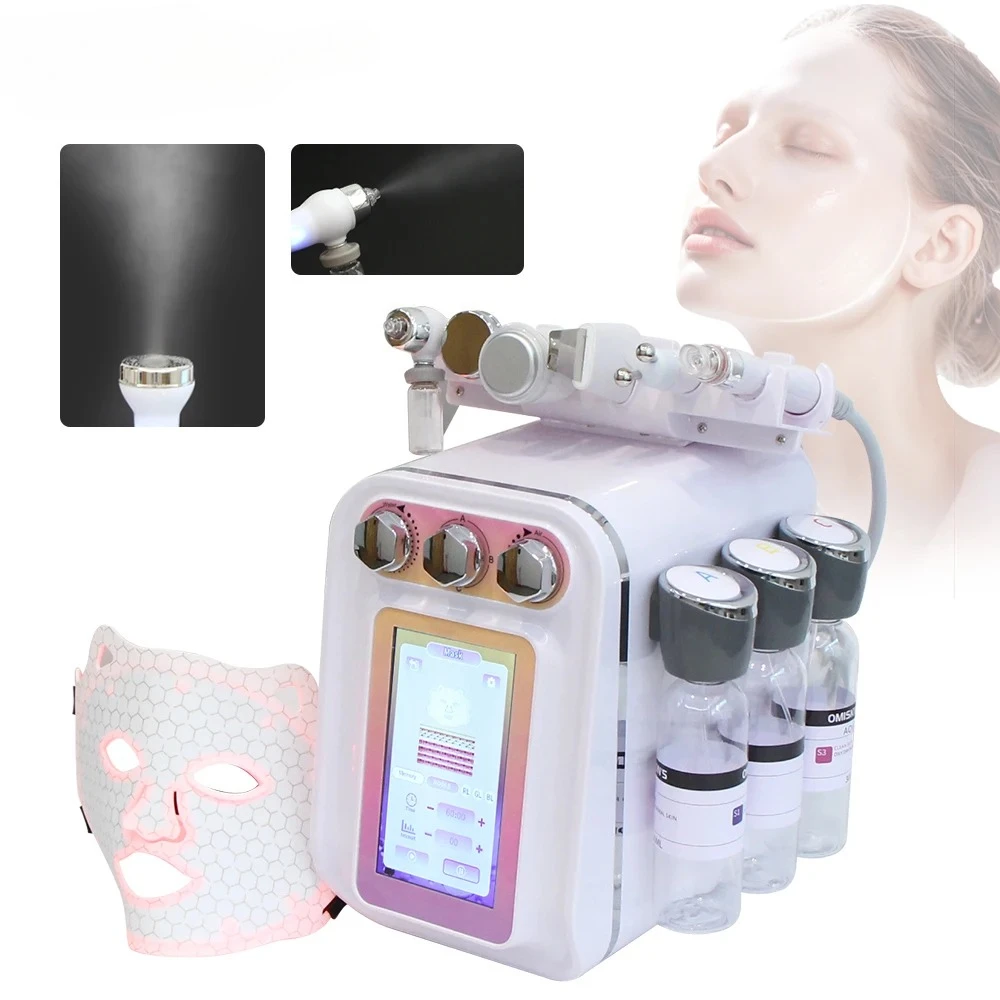 

New 7 in 1 H2-O2 Hydro Dermabrasion Machine Facial Deep Cleansing Skin Rejuvenation Oxygen Injection Beauty Machine for Salon