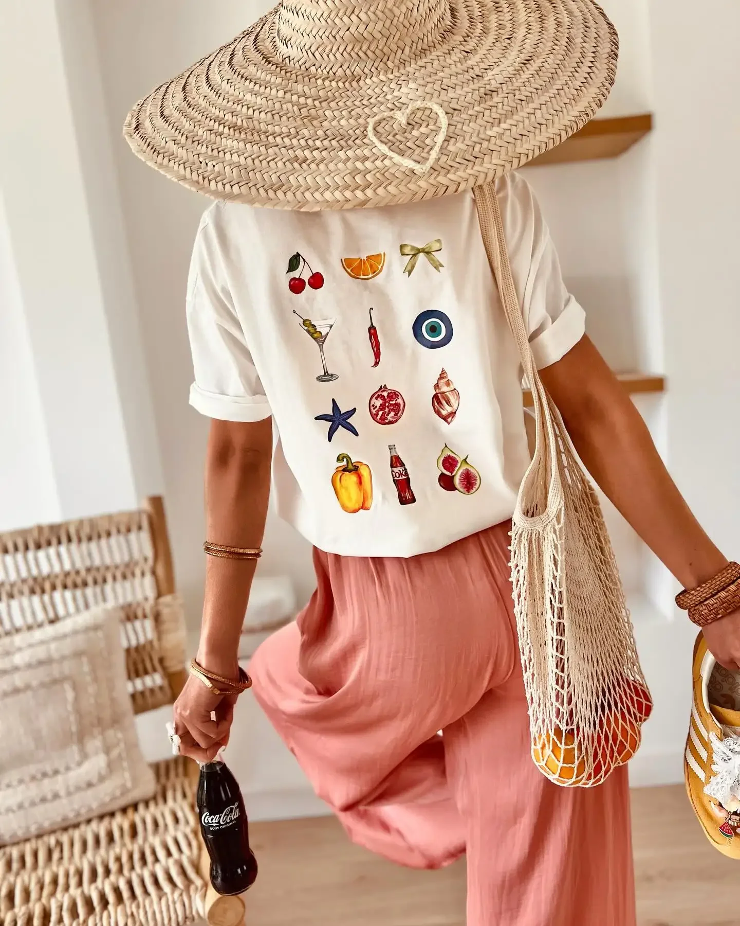 

American Casual Street Oversized Cute Food Graphic T-shirt Summer Women's Y2k Gothic Clothing Half-sleeved Hip-hop Tops