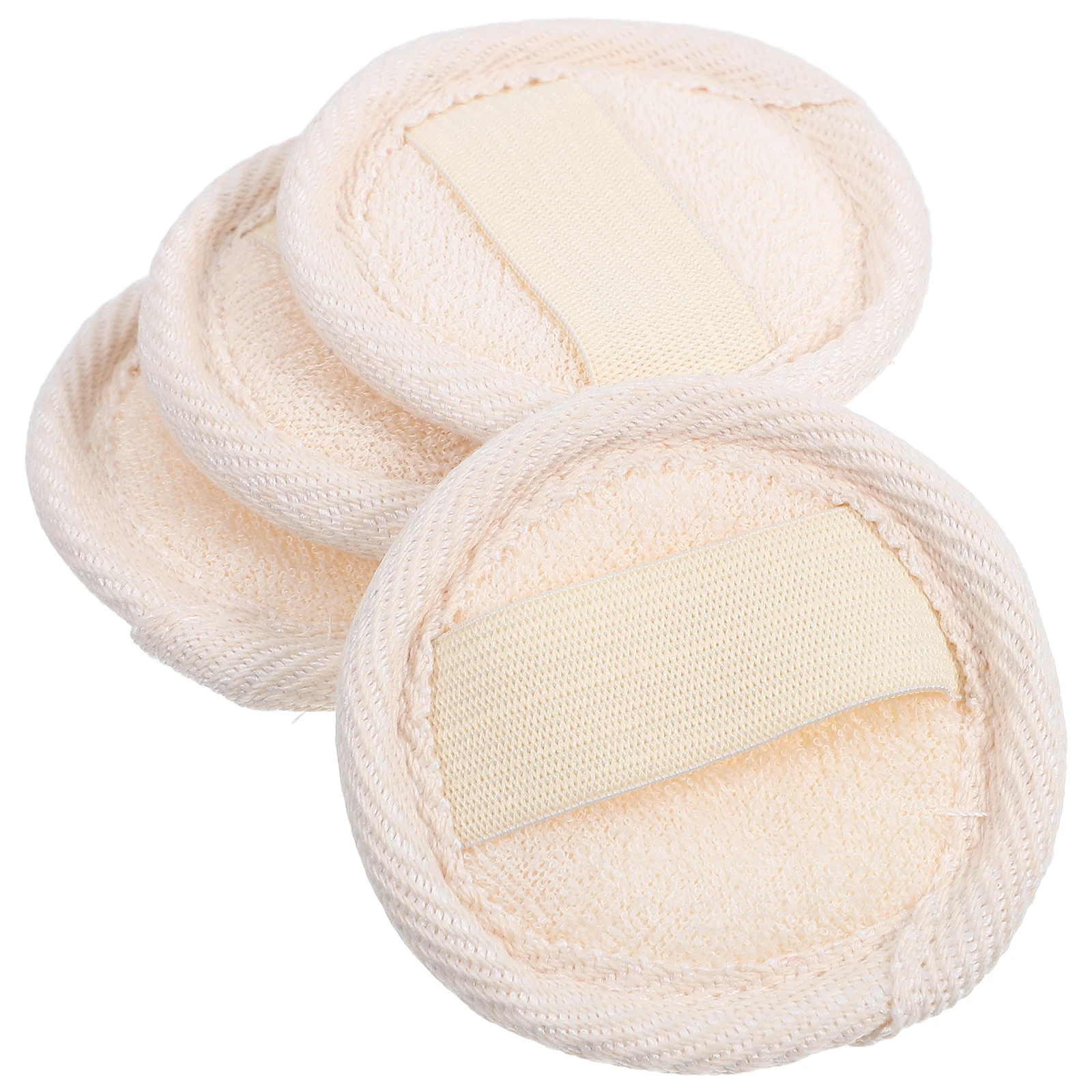 

4pcs Facial Cleansing Pads Lightweight Portable Natural Loofah Makeup Remover Exfoliating Body Scrubber Face Wash Tool