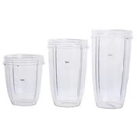 3Sizes Tranesparent Clear Juicer Cup Replacement For NutriBullet Juicer 18OZ 24OZ 32OZ