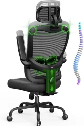 Ergonomic Office Chair Big and Tall - 350LBS Capacity, 6'5