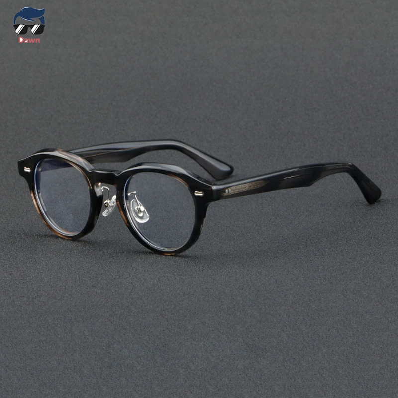 

Fashion Acetate Oval Retro 5806 Glasses Frame Men Myopia Prescription Eyewear Women Presbyopia Handmade Eyeglasses