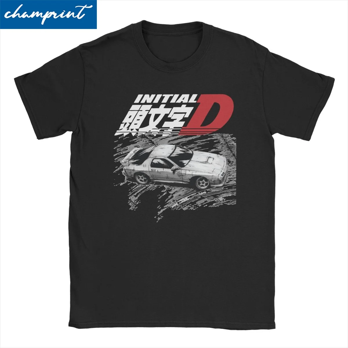 Initial D Anime FC RX-7 T Shirts Men Women Pure Cotton T-Shirt Ryosuke Takahashi Tee Shirt Short Sleeve Clothing Plus Size