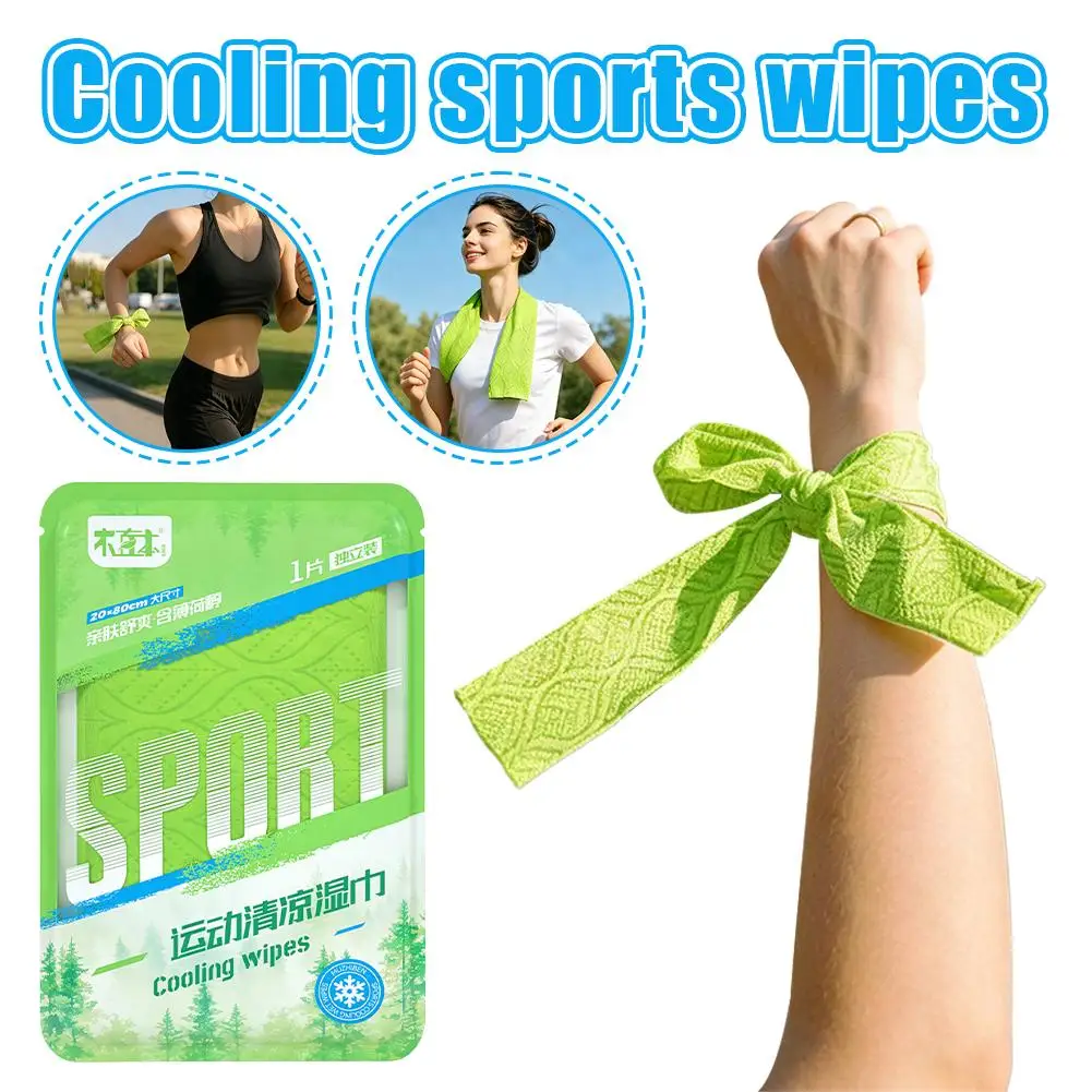 

3/4PCS Cooling Sports Wipes for Summer Reusable Sports Cooling Wipes Neck Hanger Sweat Wiping Cooling Ice Feel Towel for Outdoor