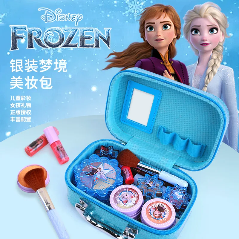 Bé Gái Disney Frozen 2 Công Chúa Thực Elsa Mỹ Phẩm Làm Nên Bộ Ba Lan Làm Đẹp Trang Điểm Hộp Trẻ Em Quà Giáng Sinh Tặng