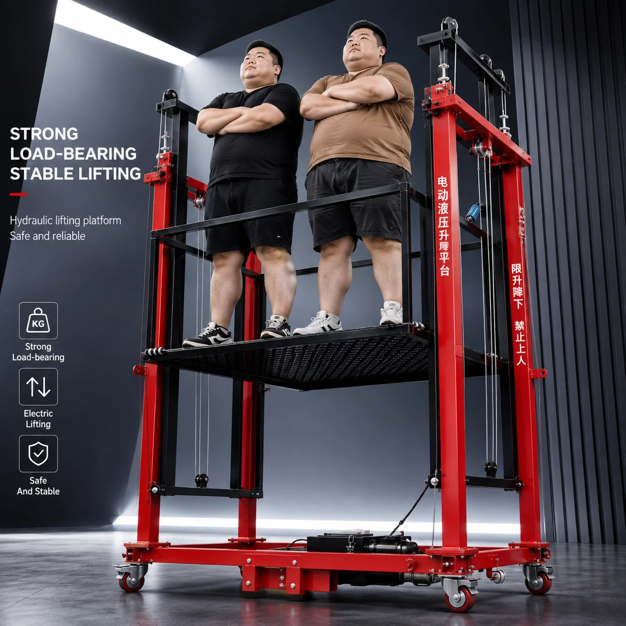 500kg 3m 6m  Mobile Portable Foldable Scaffold Lift Platform for Construction