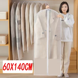 Clothes Hanging Dust Cover Wedding Dress Cover Suit Coat Storage Bag Transparent Fully Enclosed Clothes Cover With Zipper