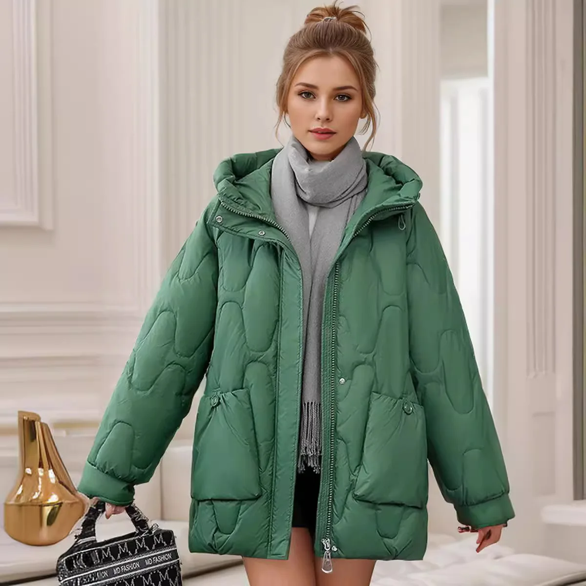 Winter Women Jacket Parkas Coat 2026 New Thick Warm Padded Coat Female Winter Outwear Loose Jacket Parkas Snow Wear Outwear
