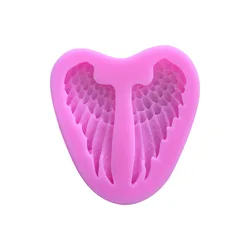 3D Angel Wings Silicone Mold DIY Party Cupcake Candle Cake Decorating Tools Chocolate Candy Polymer Clay Moulds