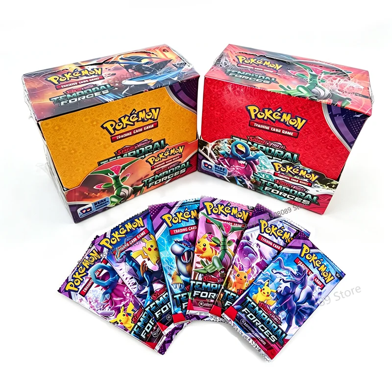 360Pcs English Version Pokemon Scarlet & Violet Temporal Forces Booster Bundle Edition Trading Cards Anime Collection Card Gift