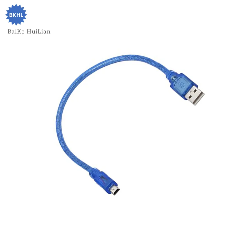 Câble de données USB pour imprimante, bleu, compatible avec Arduno Micro, Mini, TYPE C, TYPE B, 1 pièce par lot