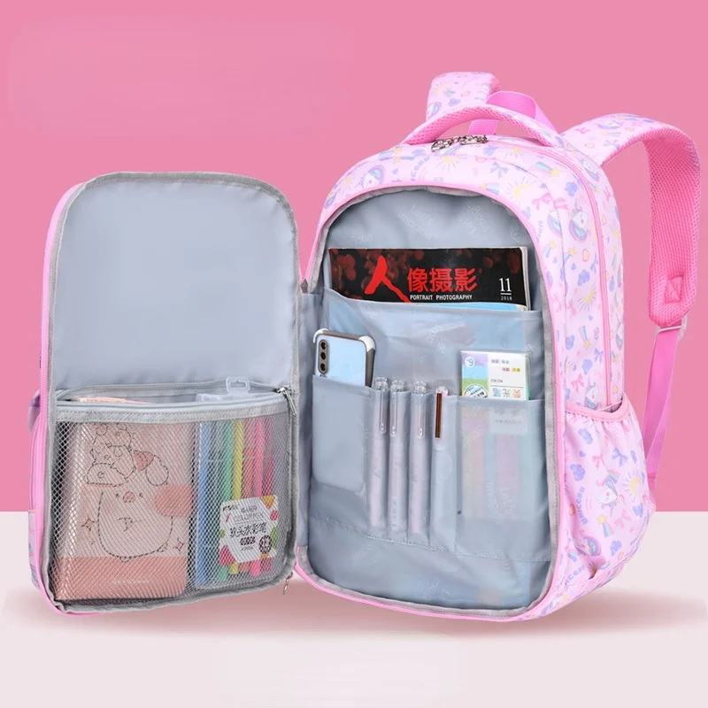 Kids Primary School Students Cute Cartoon Unicorn Backpacks for Girl Boy New Children Leisure Lightweight Schoolbags for Travel
