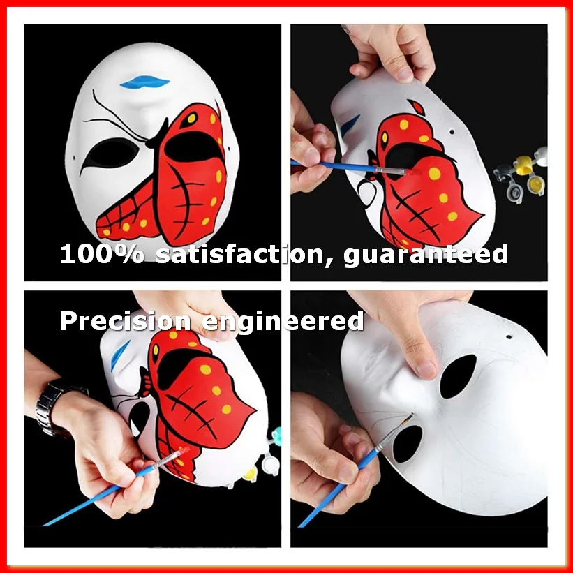 ●30 Pack 2 Sizes Paper Mache Masks Create Artistic Craft Projects From Wall Decorations To Theater and Halloween Costumes