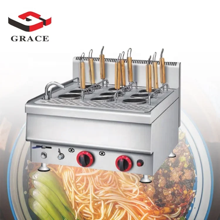 Fast Heating Tabletop Noodle Cooking Warmer Gas  Pasta Cooker