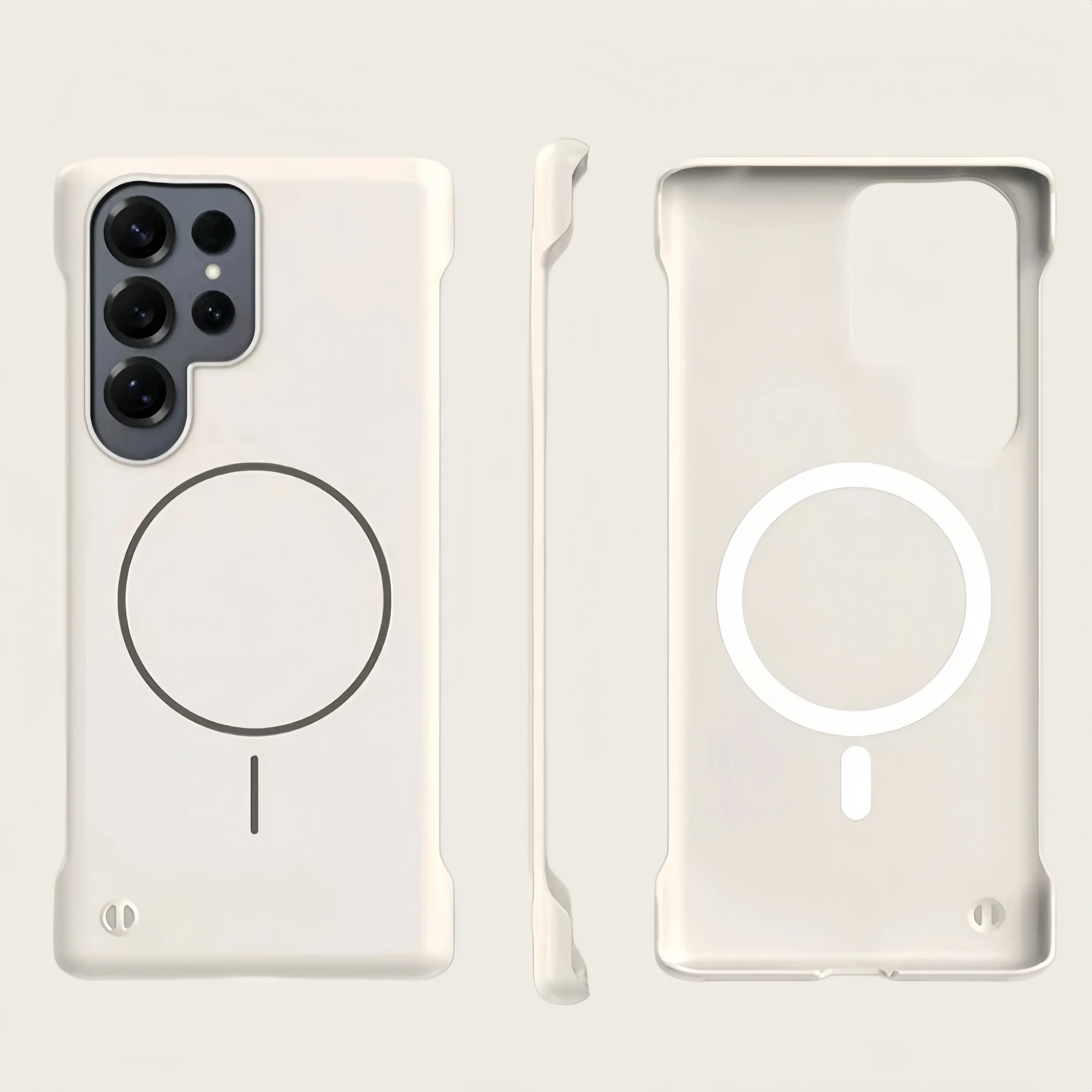 Ultra Slim Frameless Matte Anti-Drop Case for Samsung Galaxy S26 S25 S24 FE S23 S22 Ultra Plus Magnetic Wireless Charging Shell