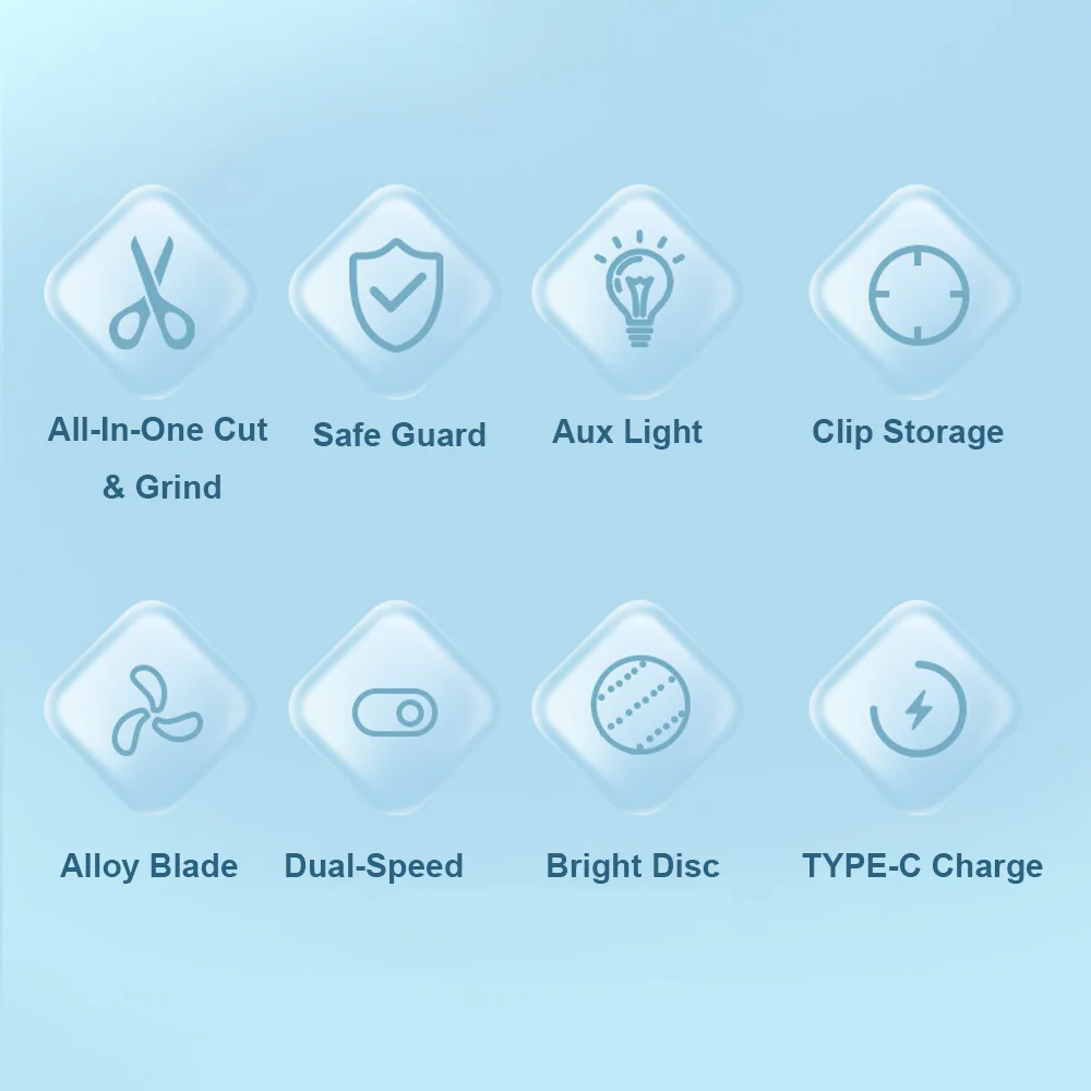 Elektrische automatische nagelknipper met lichte vingernagelsnijder en polijstmachine USB oplaadbare veiligheidsvingernageltrimmer voor baby's