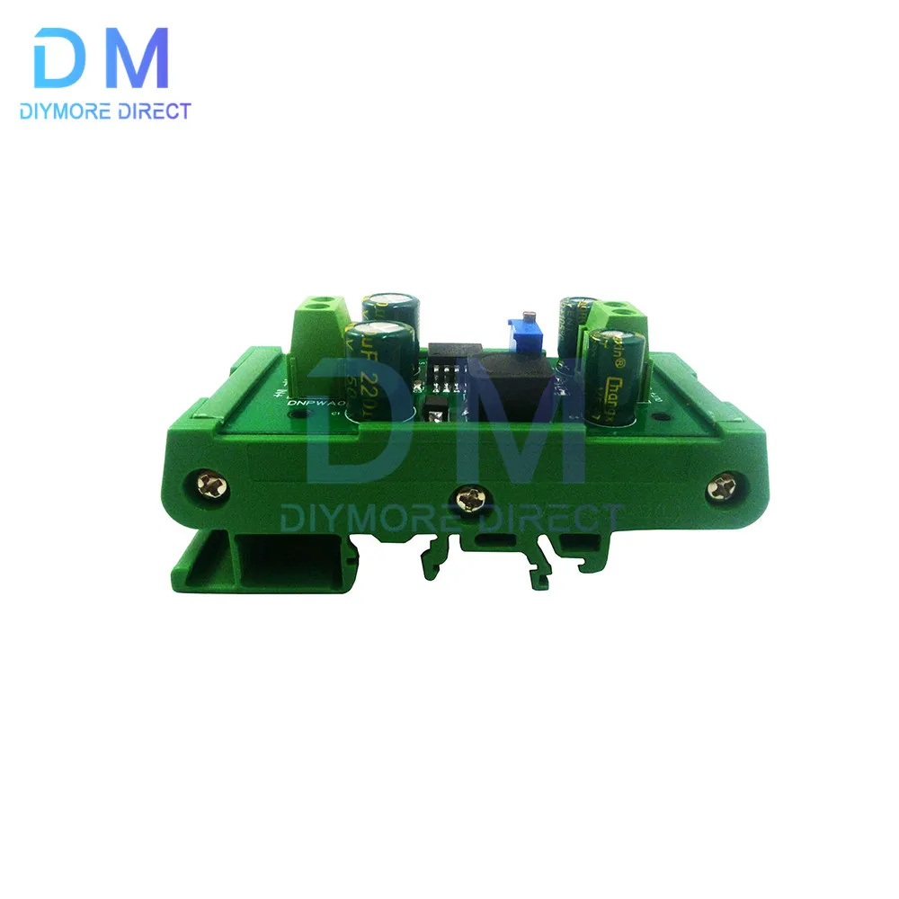 DIN Rail Mount Power Supply Module DC-DC Step-down Module 5V/12V/24V Adjustable Voltage Regulator 3A