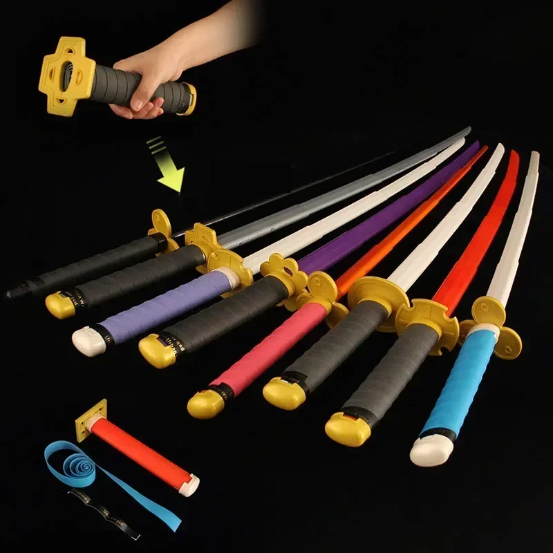 

Katana Telescoping 100cm/33.37in Plastics Anime Peripherals Cosplay Swords Weapon Model Collectible Party Supplies Boy Toys