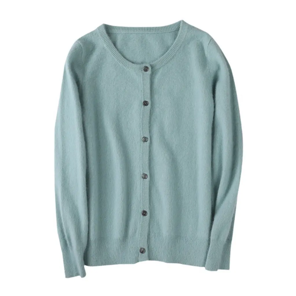 

Women's Mink Cashmere Cardigan Sweater Jacket Korean Style Knitwear Fashionable Women's Whole End Cashmere Sweater
