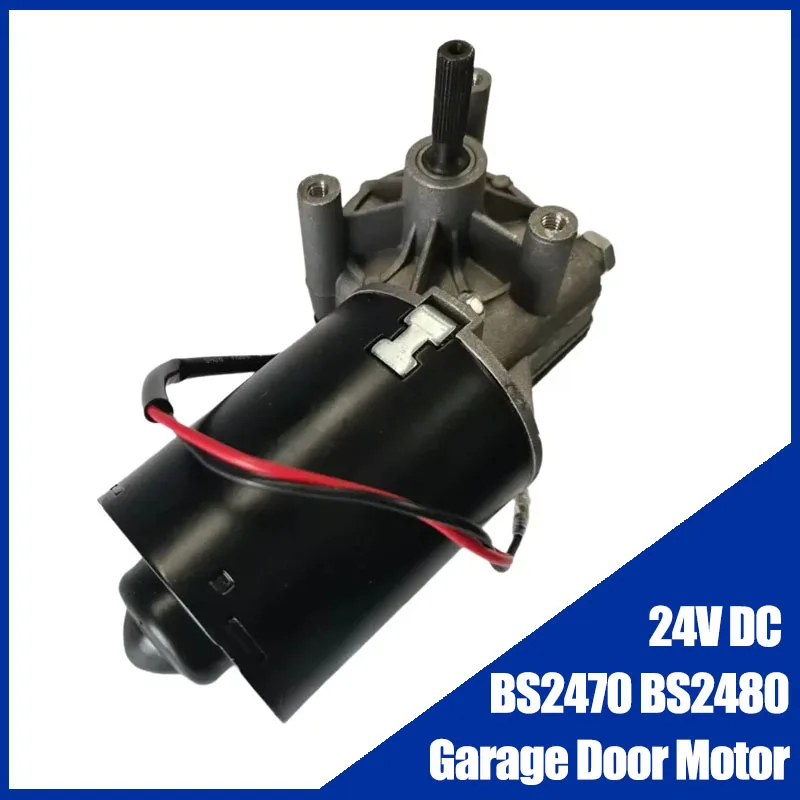 

24V DC Original BS2470 BS2480 Garage Door motor 28 teeth With Electronic Hall limit for BaiSheng flipping garage rolling shutter