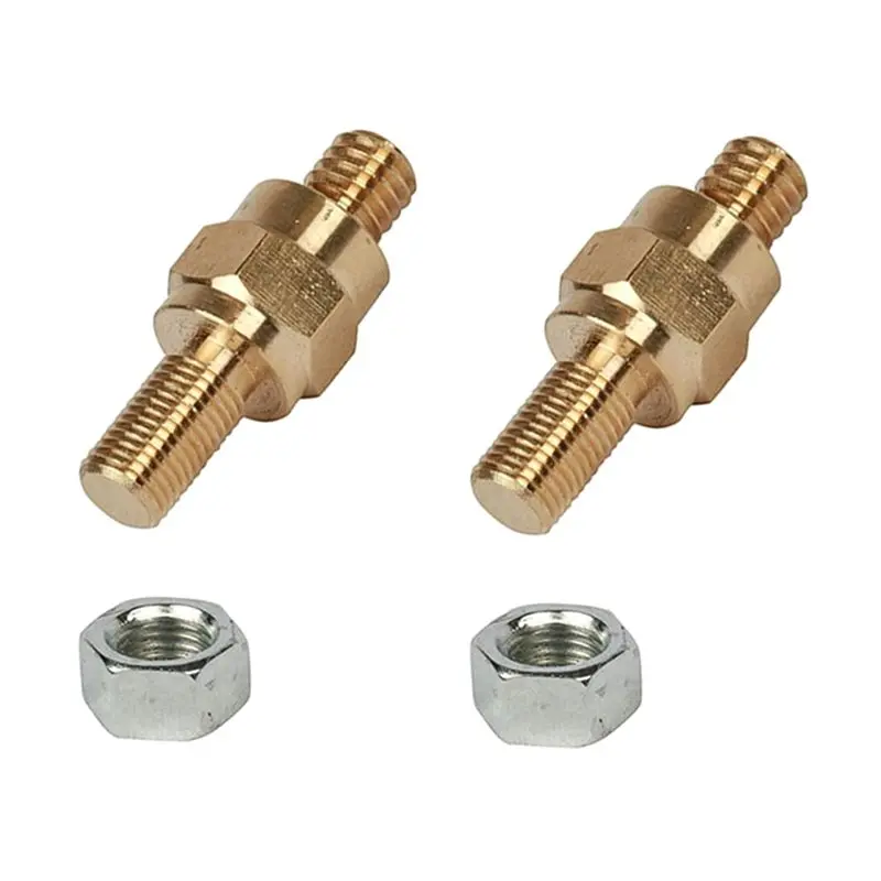 DT17 4pcs Side Mount Battery Copper Screw 3/8, Post Terminal Bolt 3/8-16 & 3/8-24, Car Battery Accessories Corrosion Resistant